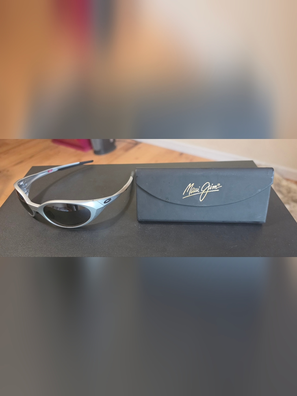 Maui Jim Women's Silver Frame Sunglasses with Dark Lenses